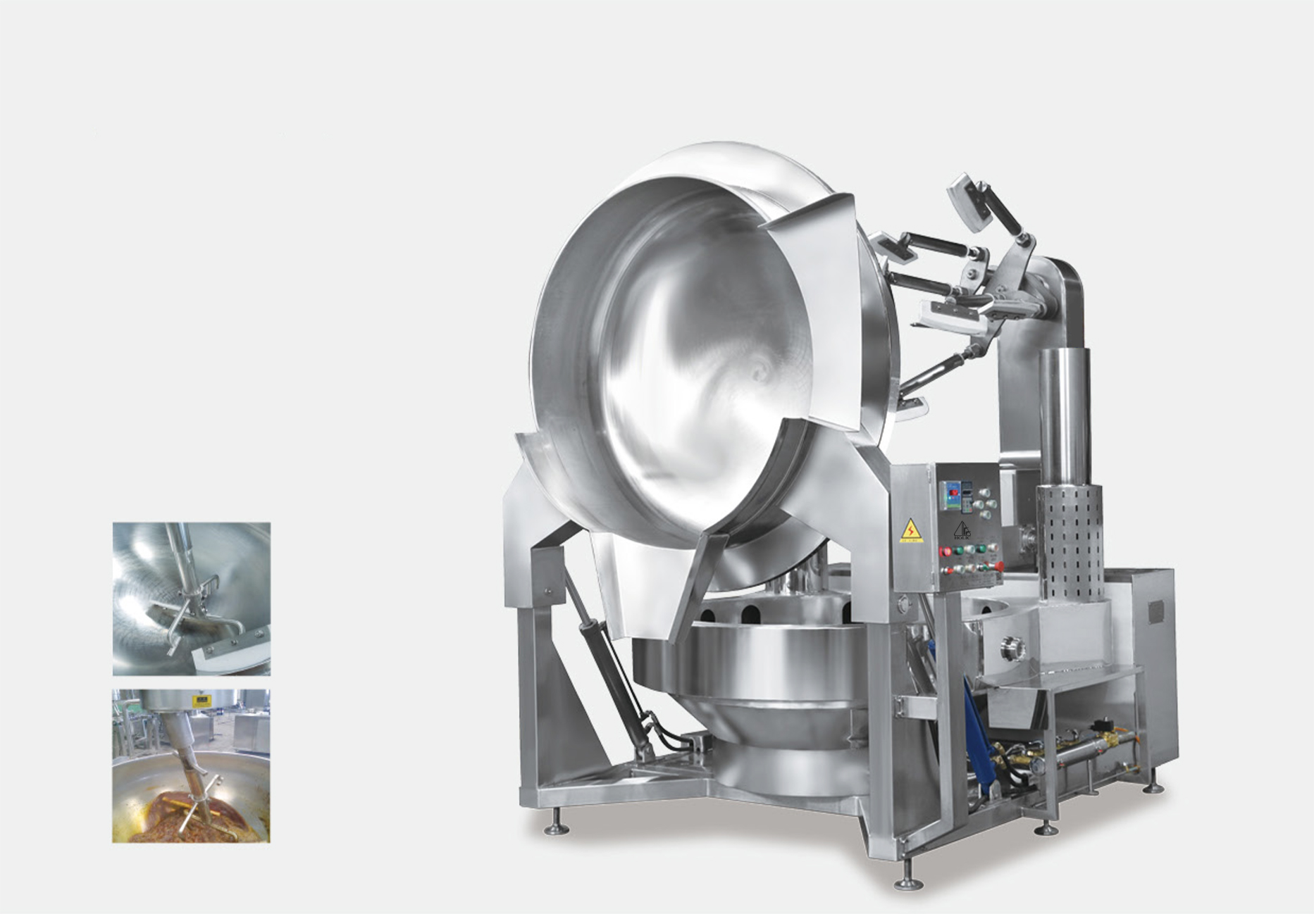 Gas Heated Multi Head Cooking Mixer